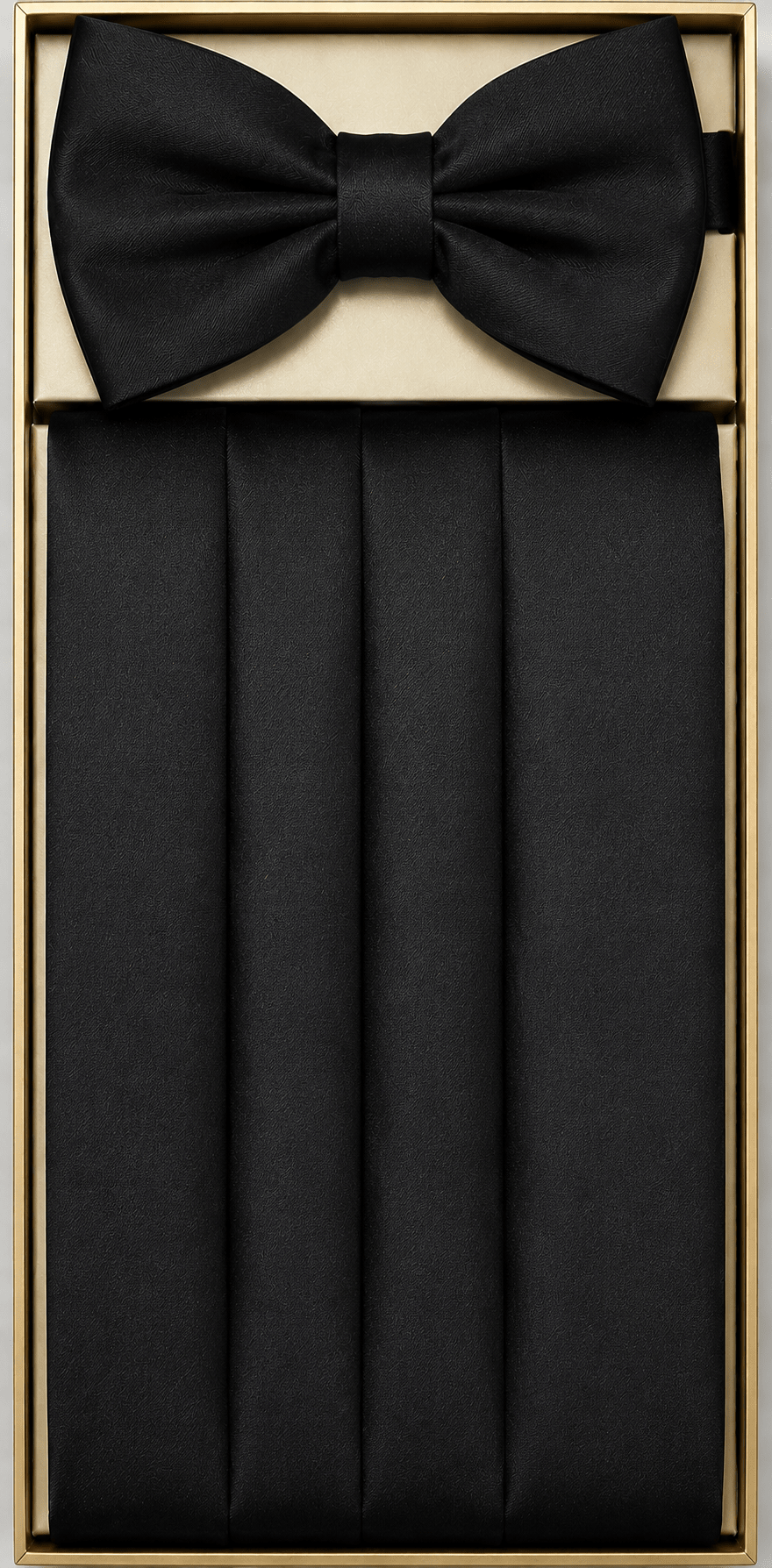 Satin Cummerbund & Bow Tie Set for Men - Upscale Men's Fashion