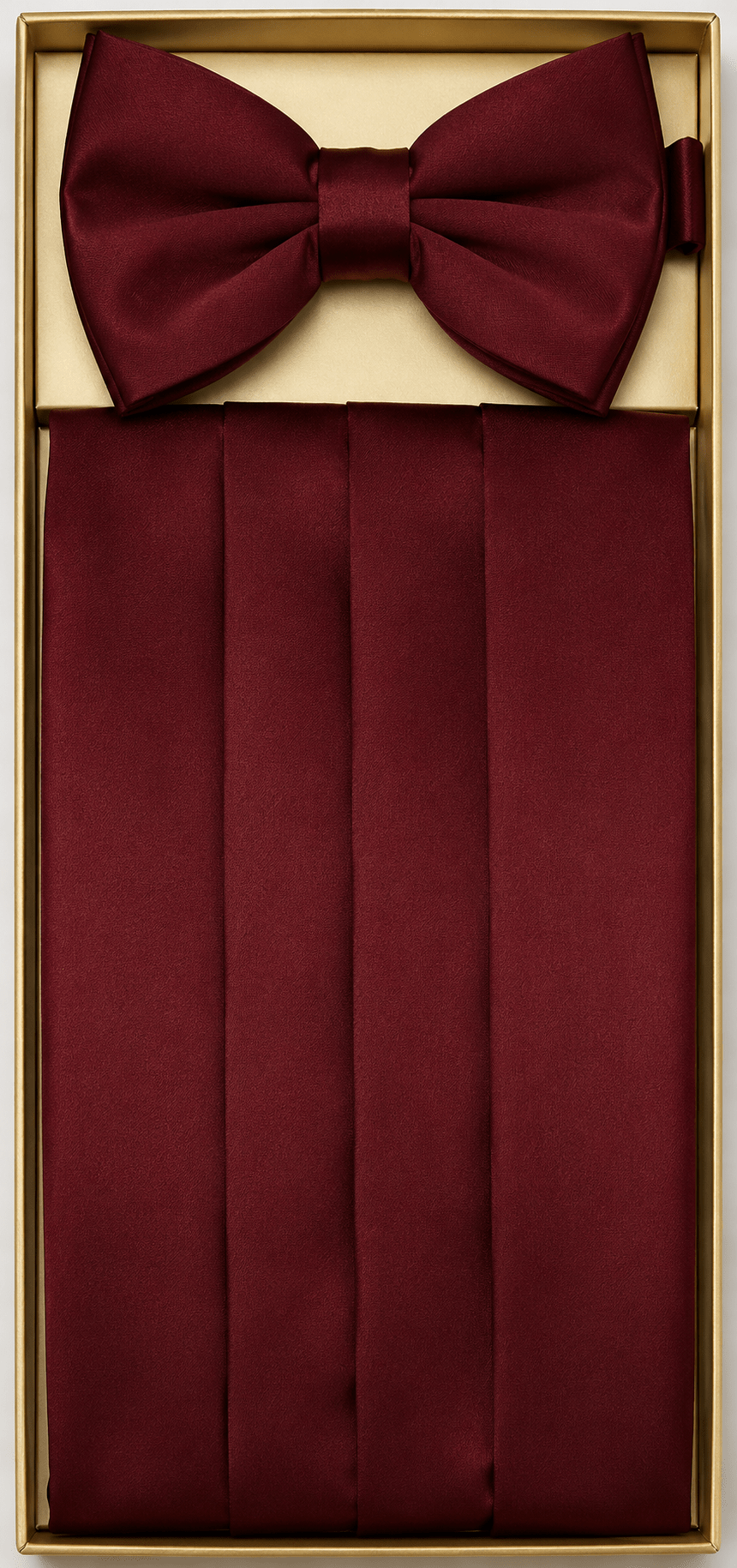 Satin Cummerbund & Bow Tie Set for Men - Upscale Men's Fashion