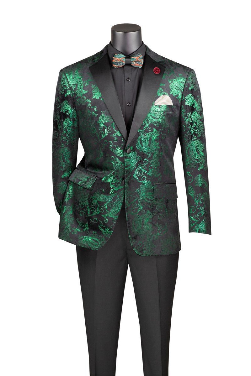 Black & Emerald Velvet Dinner Jacket – Monarch Collection - Upscale Men's Fashion