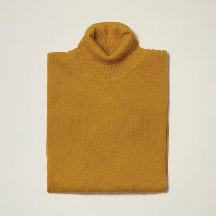 Men's Turtleneck Sweater color Gold - Upscale Men's Fashion