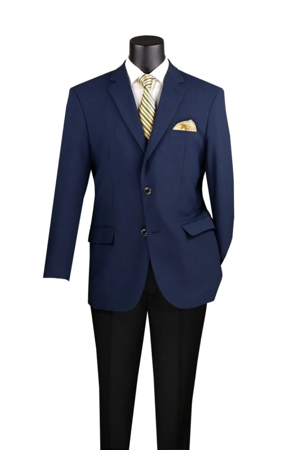 Men’s Navy Regular Fit Blazer – Timeless Single-Breasted Design