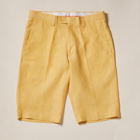 Premium Linen Flat Front Short