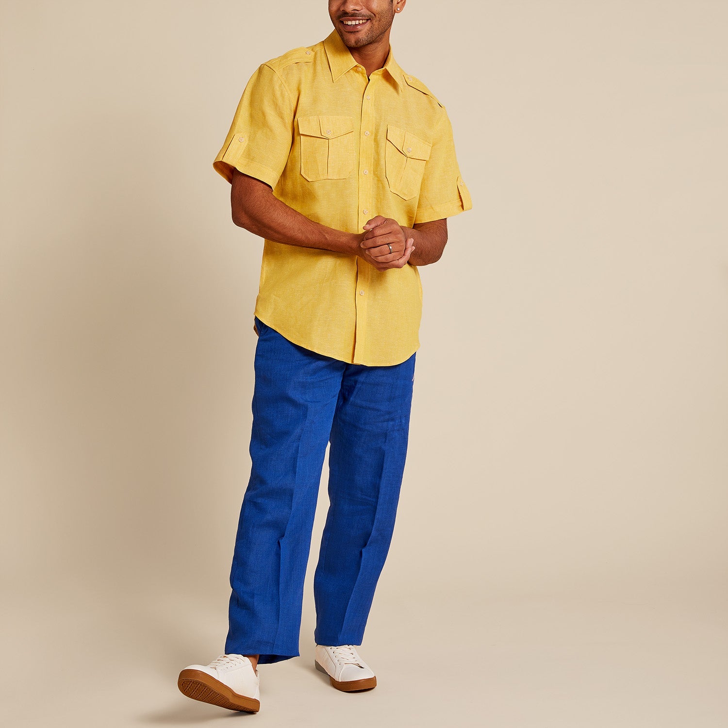 Linen Pant — Neutral Colors