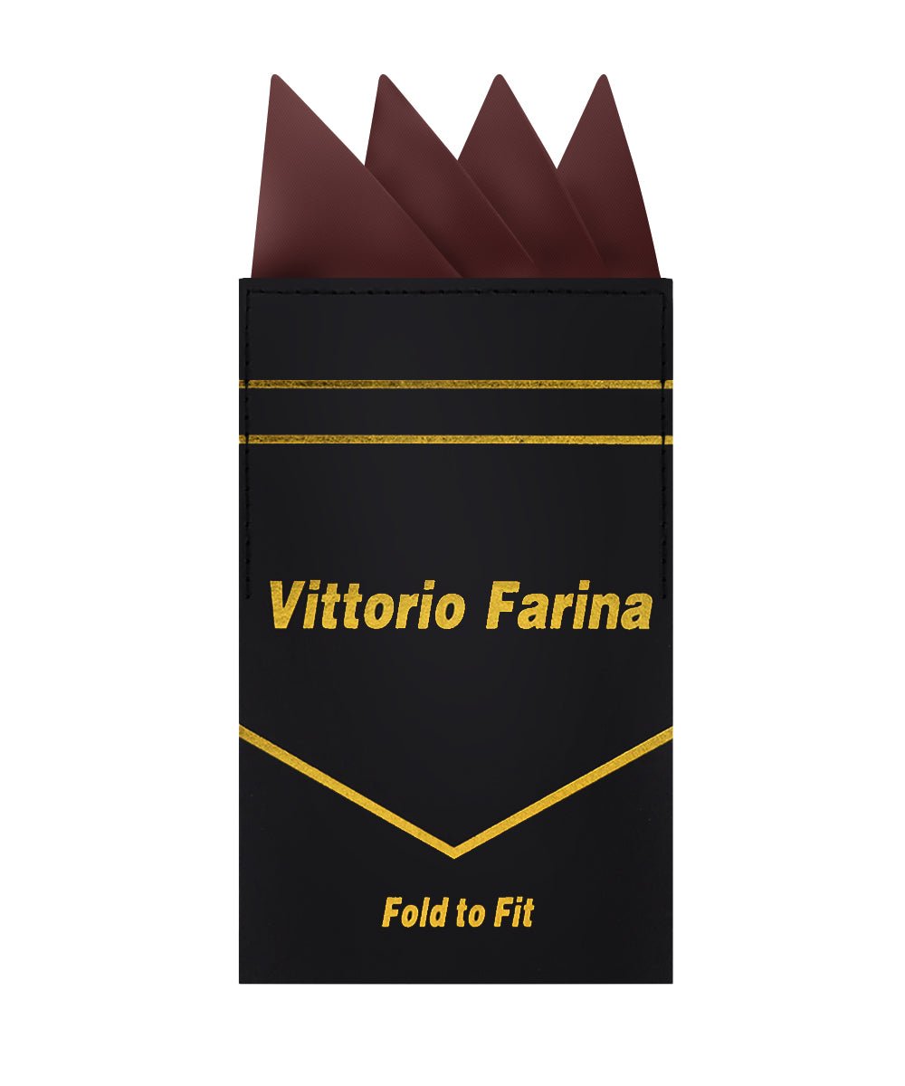 Vittorio Farina Men's Pre-Folded Pocket Square: Four-Point - Upscale Men's Fashion