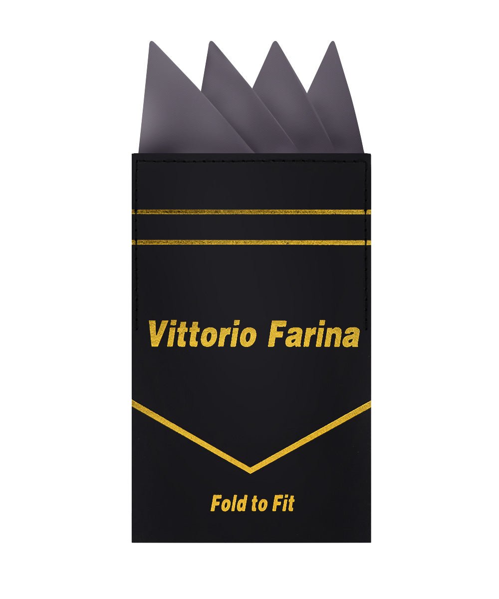 Vittorio Farina Men's Pre-Folded Pocket Square: Four-Point - Upscale Men's Fashion