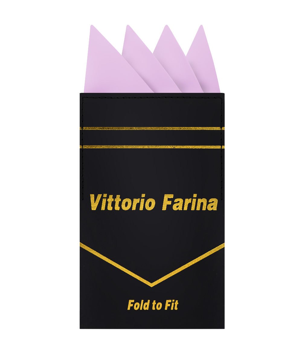 Vittorio Farina Men's Pre-Folded Pocket Square: Four-Point - Upscale Men's Fashion