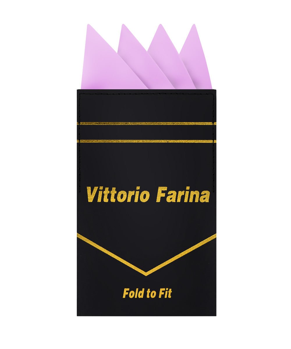 Vittorio Farina Men's Pre-Folded Pocket Square: Four-Point - Upscale Men's Fashion
