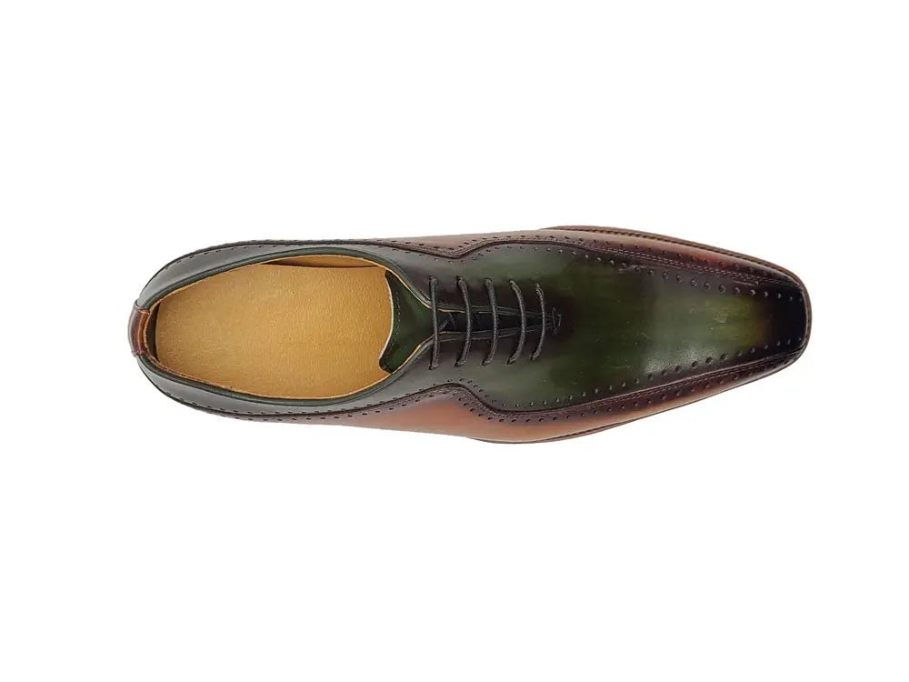 Stylish Two-Tone Brogue Oxford - Upscale Men's Fashion
