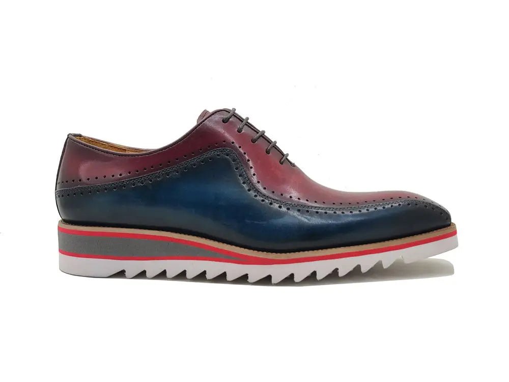 Stylish Two-Tone Brogue Oxford - Upscale Men's Fashion