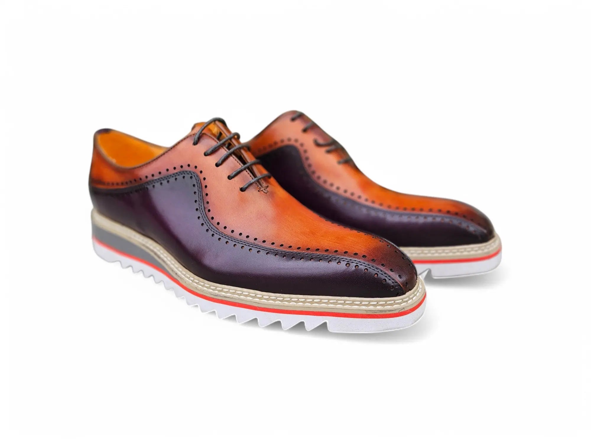 Stylish Two-Tone Brogue Oxford