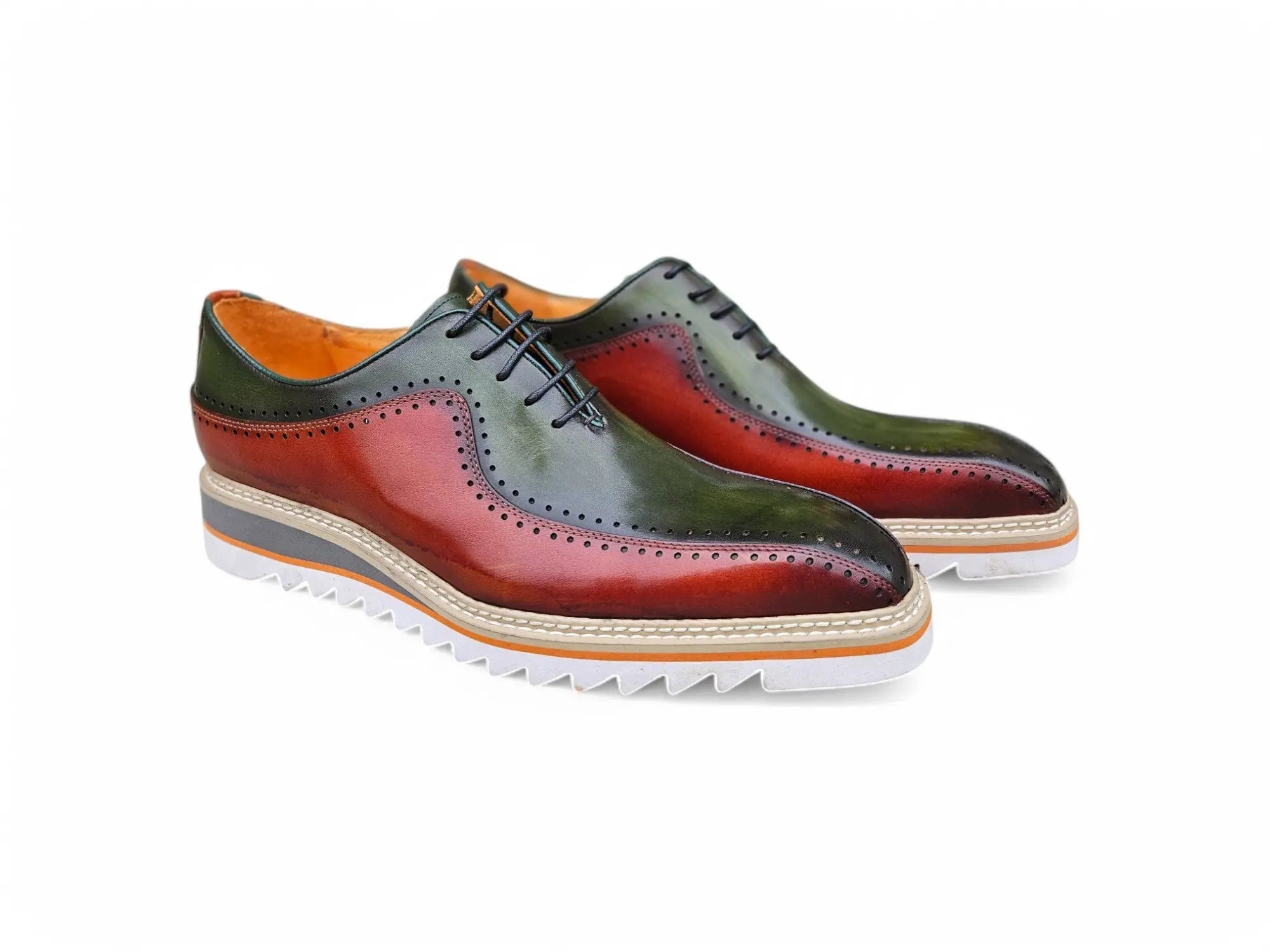 Stylish Two-Tone Brogue Oxford