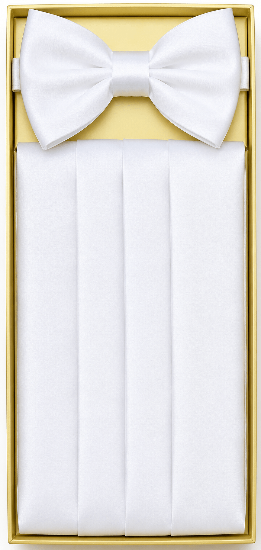 Satin Cummerbund & Bow Tie Set for Men - Upscale Men's Fashion