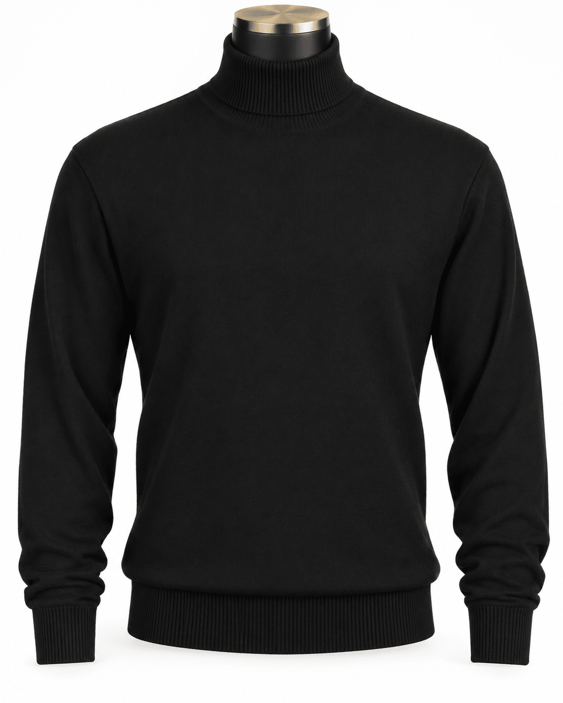 Men's Turtleneck Sweater color Black - Upscale Men's Fashion