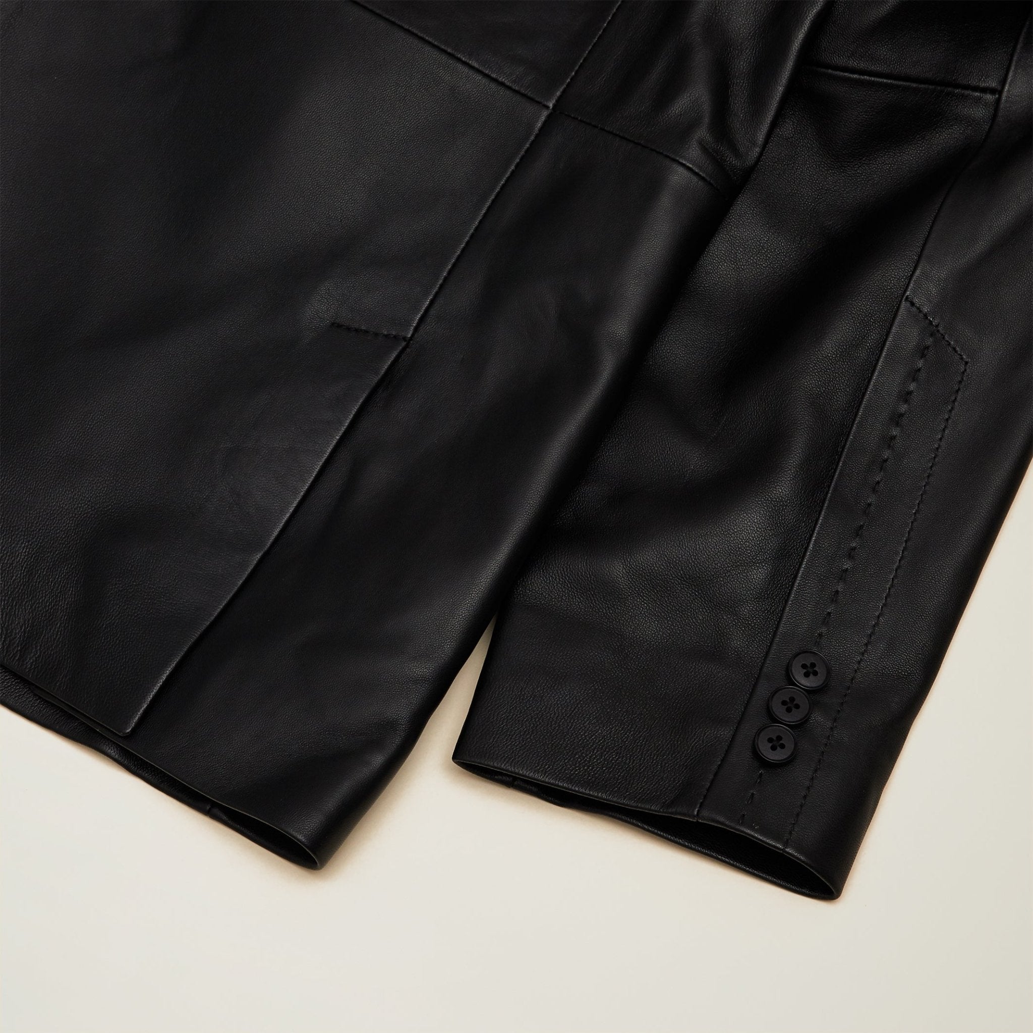 Men’s Lamb Leather Blazer – Modern Fit - Upscale Men's Fashion