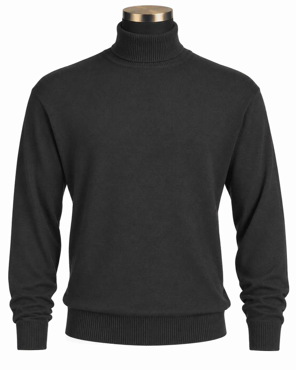 Men's Turtleneck Sweater color Charcoal - Upscale Men's Fashion