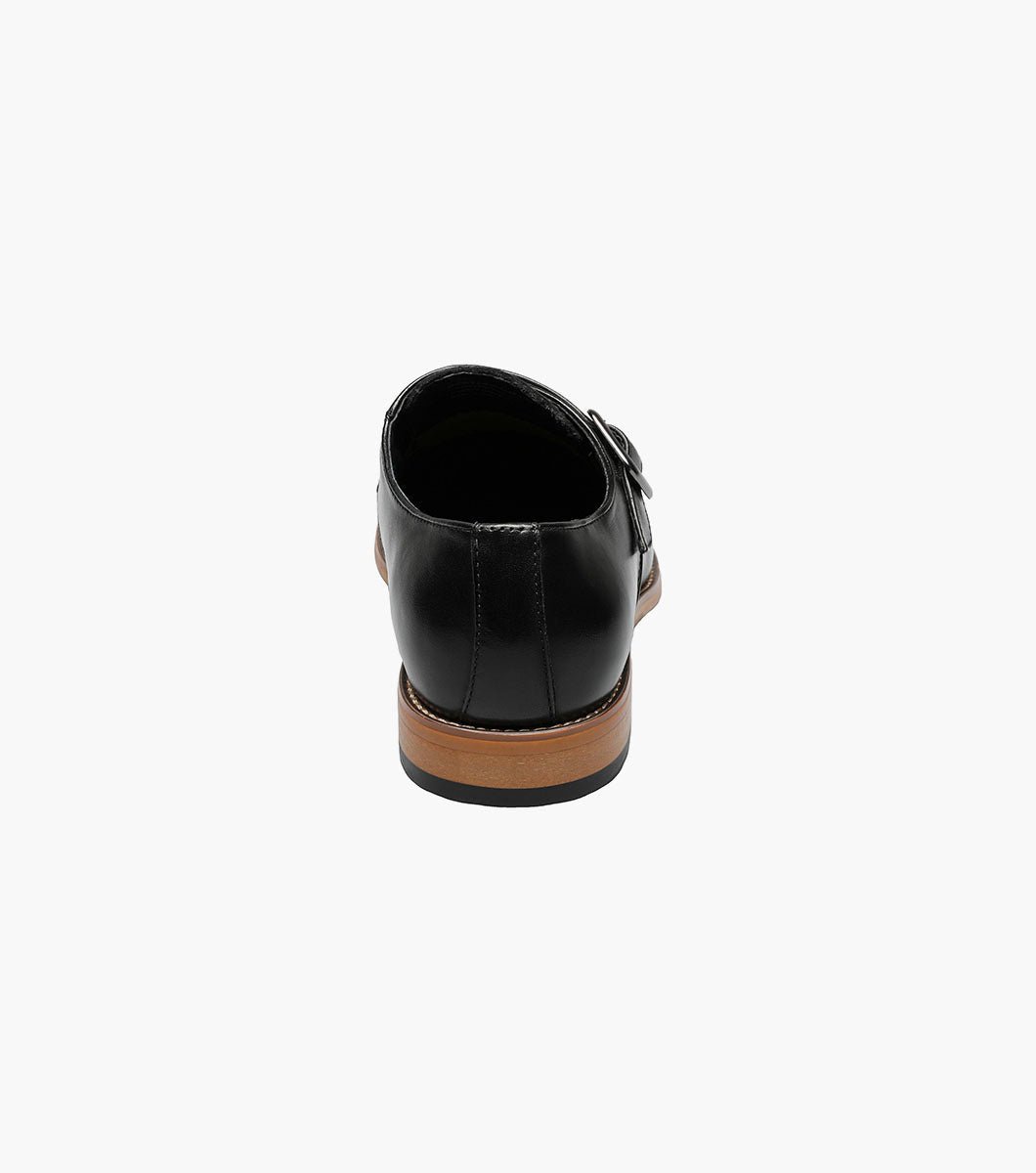 Desmond Cap Toe Monk Strap Dress Shoe – Black - Upscale Men's Fashion