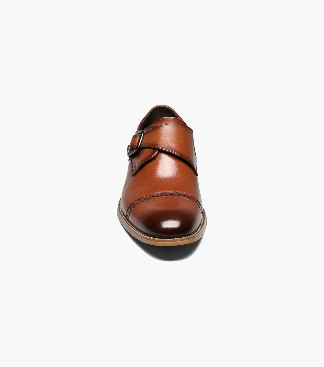 Desmond Cap Toe Monk Strap Dress Shoe – Cognac - Upscale Men's Fashion