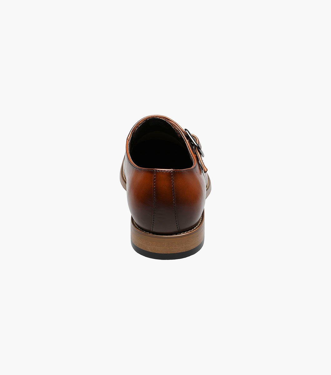 Desmond Cap Toe Monk Strap Dress Shoe – Cognac - Upscale Men's Fashion
