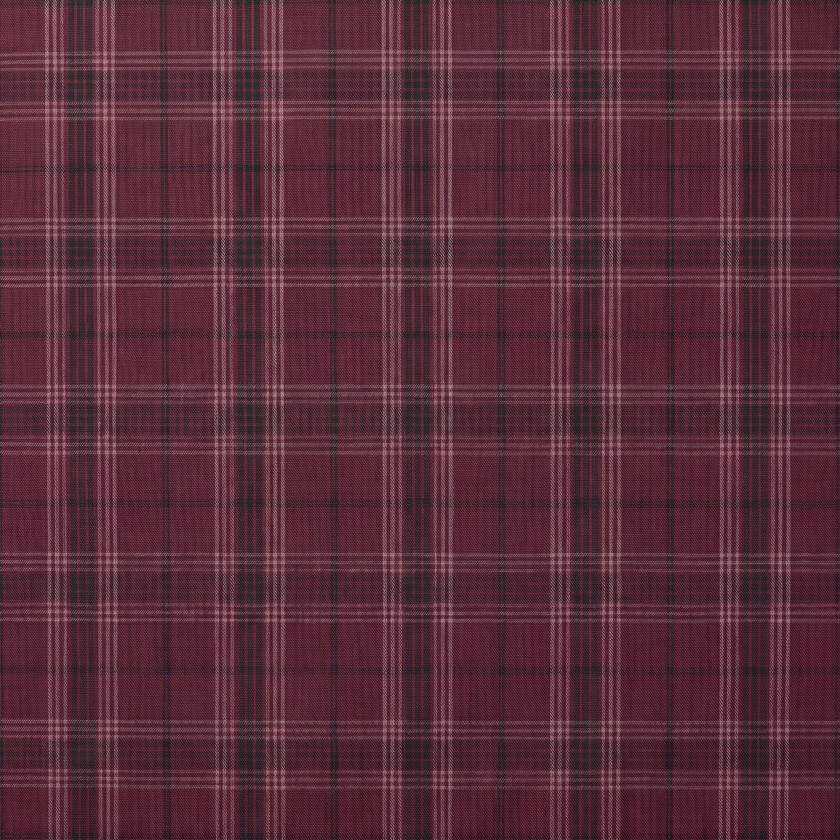 burgundy plaid dress shirt fabric swatch close-up