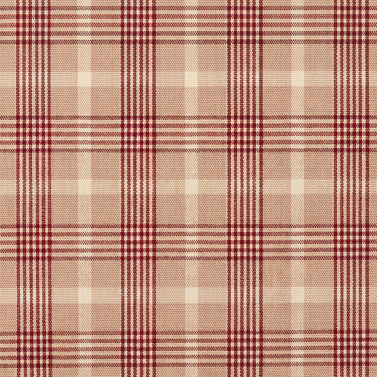 red plaid dress shirt fabric swatch close-up