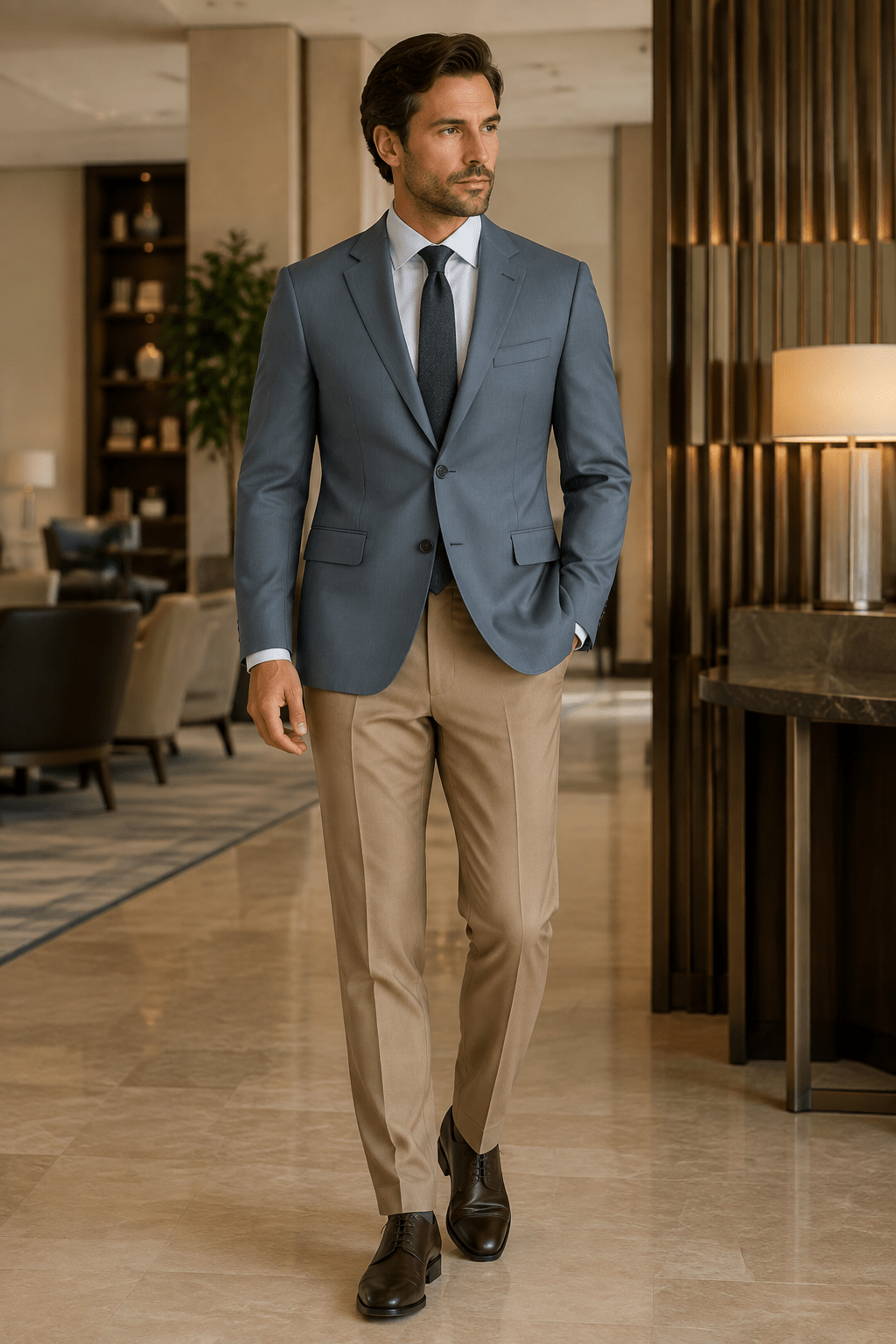 Ferera Collection – Dark Grey Modern Fit Suit Jacket - Upscale Men's Fashion