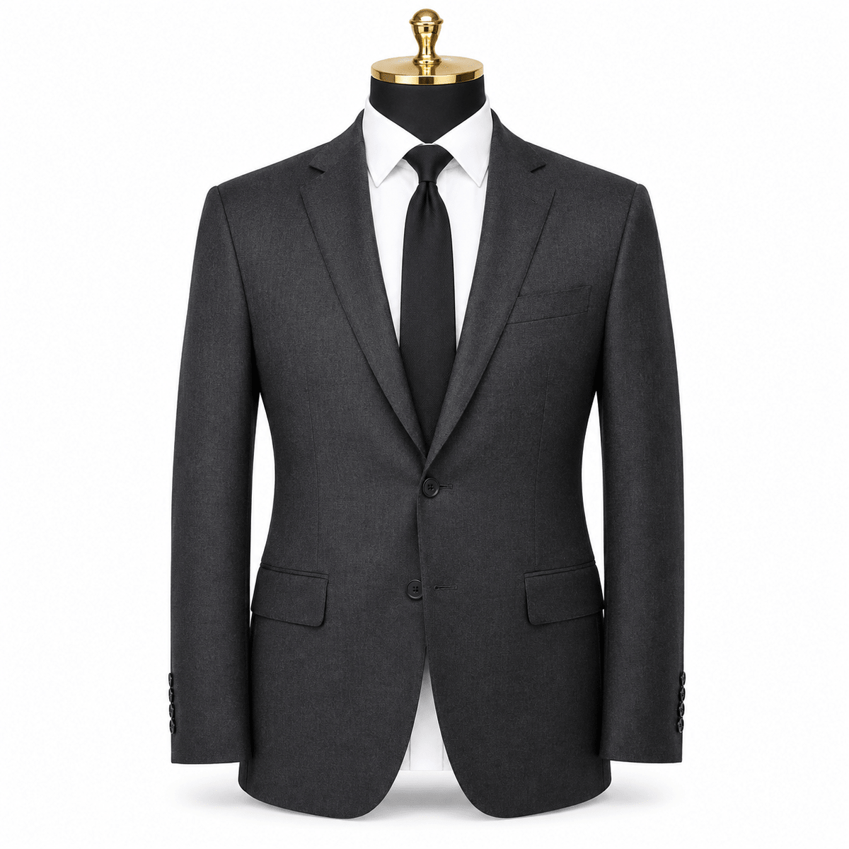 Ferera Collection – Dark Grey Modern Fit Suit Jacket - Upscale Men's Fashion