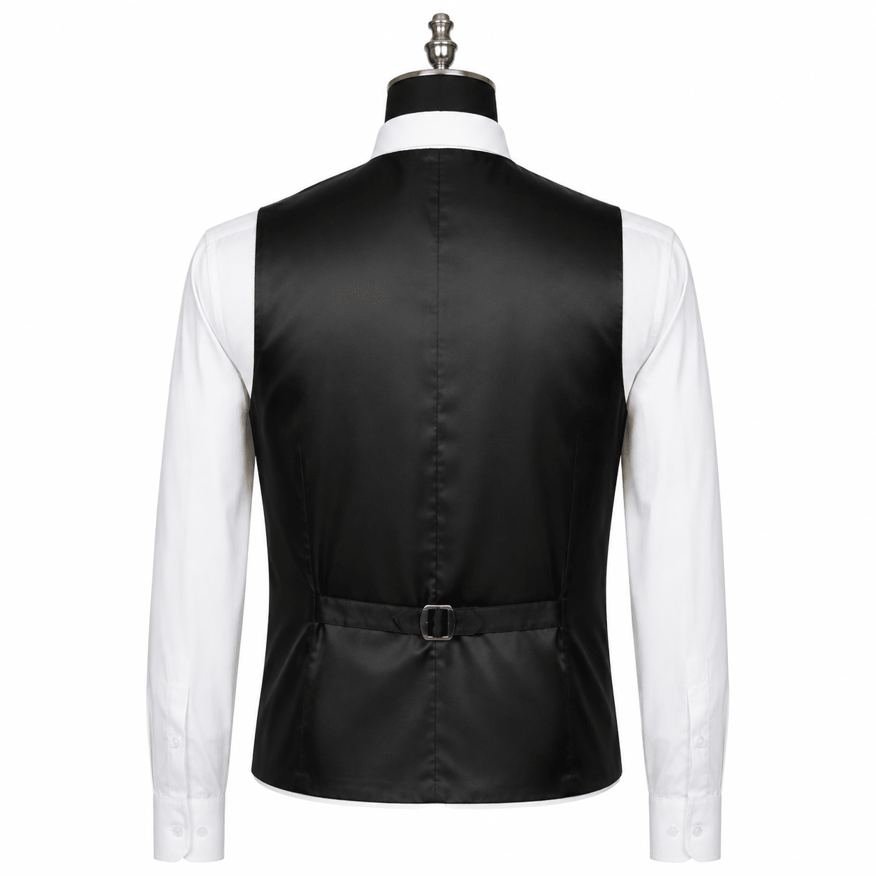 Ferera Collection Men's Black Modern Fit Suit Vest - Upscale Men's Fashion