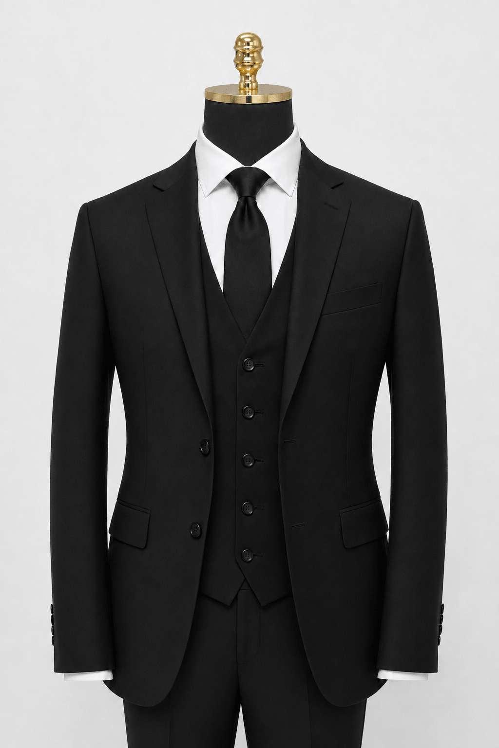Men's Black slim fit Ferera suit jacket
