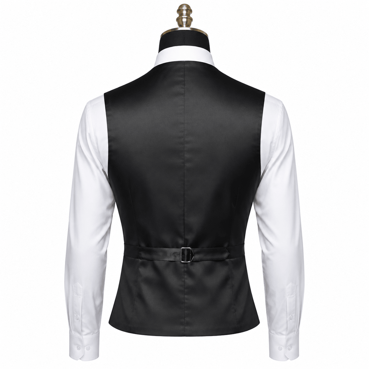 Ferera Collection Men's Black Slim Fit Suit Vest - Upscale Men's Fashion