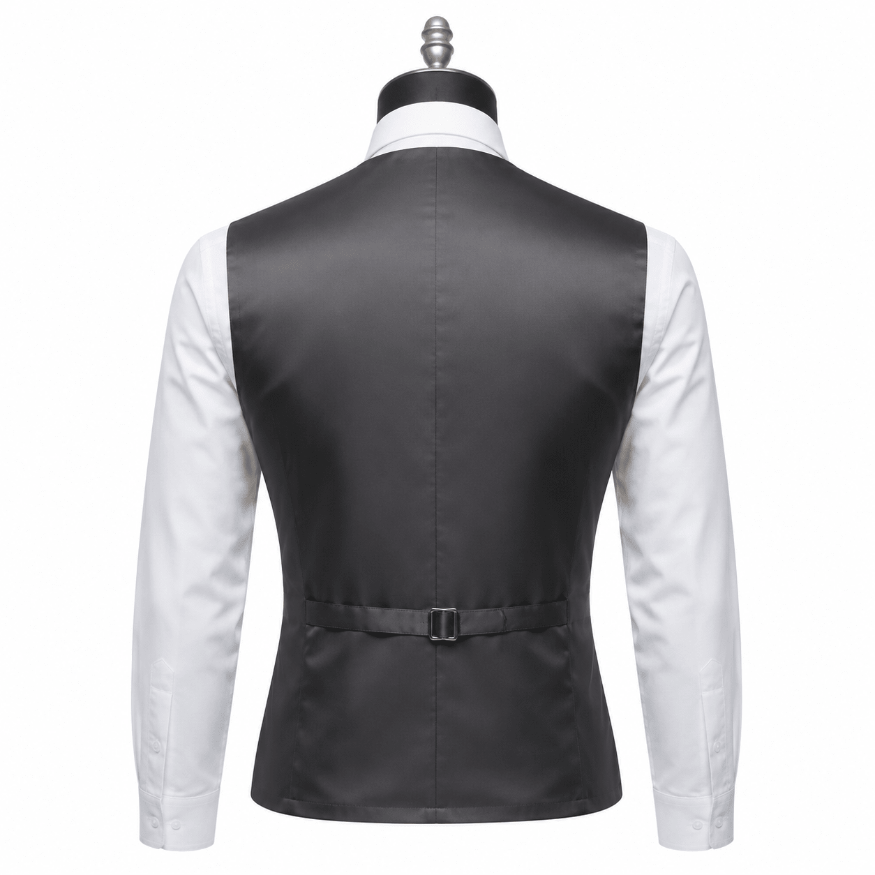 Ferera Collection Men's Dark Gray Slim Fit Suit Vest - Upscale Men's Fashion