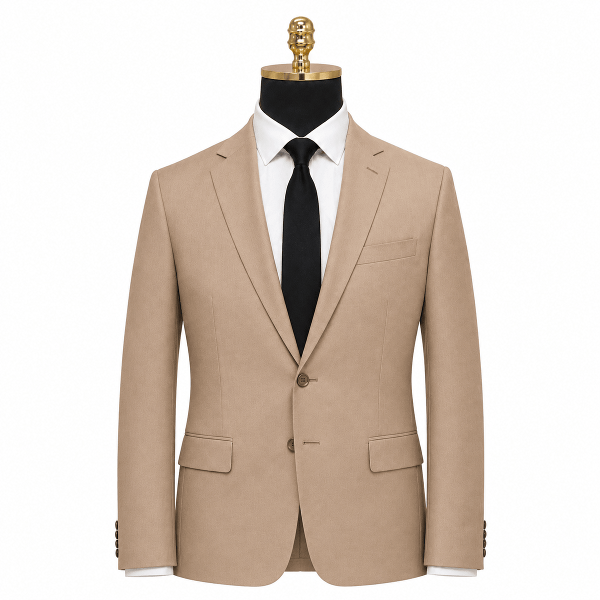 Ferera Collection Men's Tan Slim Fit Suit Jacket - Upscale Men's Fashion