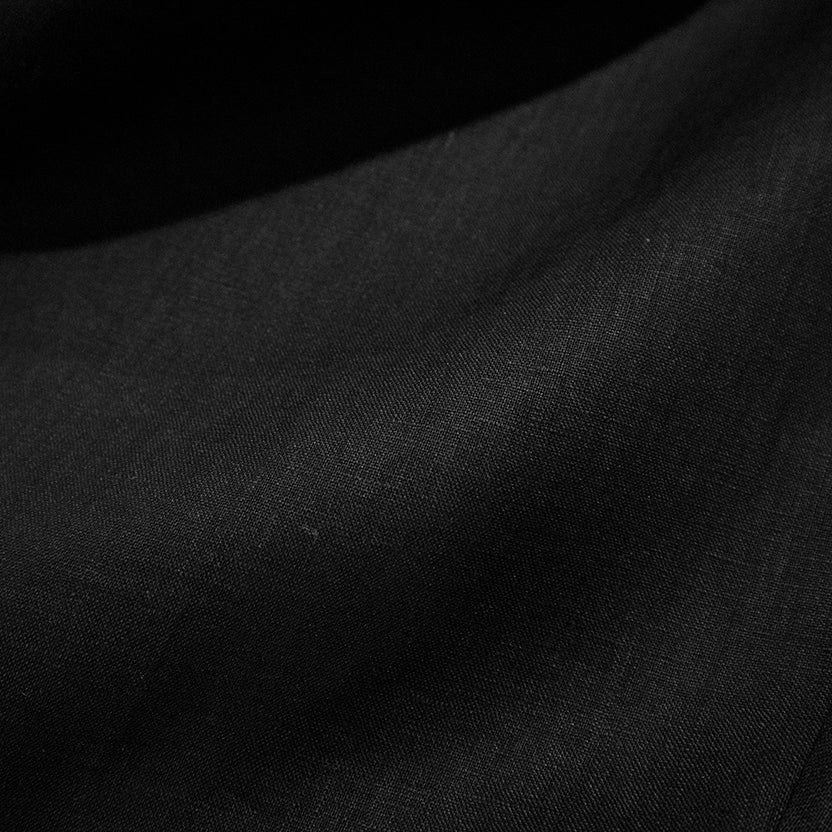 inserch black slim fit linen jacket