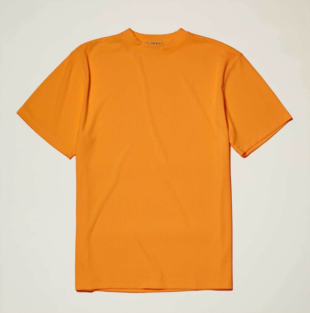 Melon Ribbed Regular Fit Crew Neck T-Shirt - Upscale Men's Fashion
