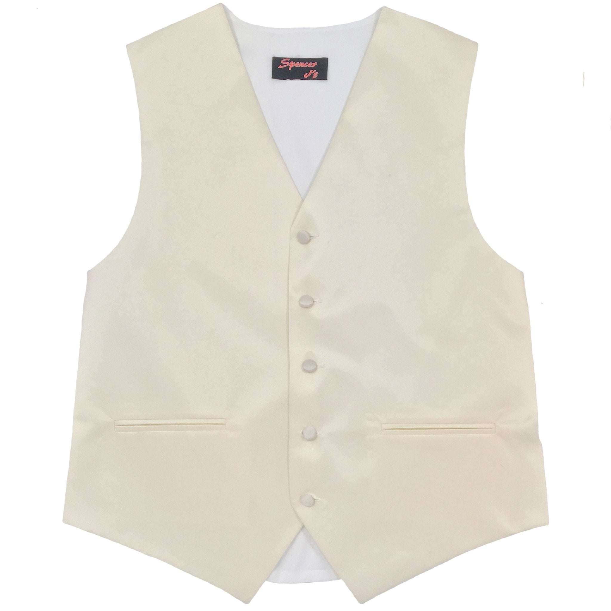 Men’s Ivory Satin Vest - Upscale Men's Fashion