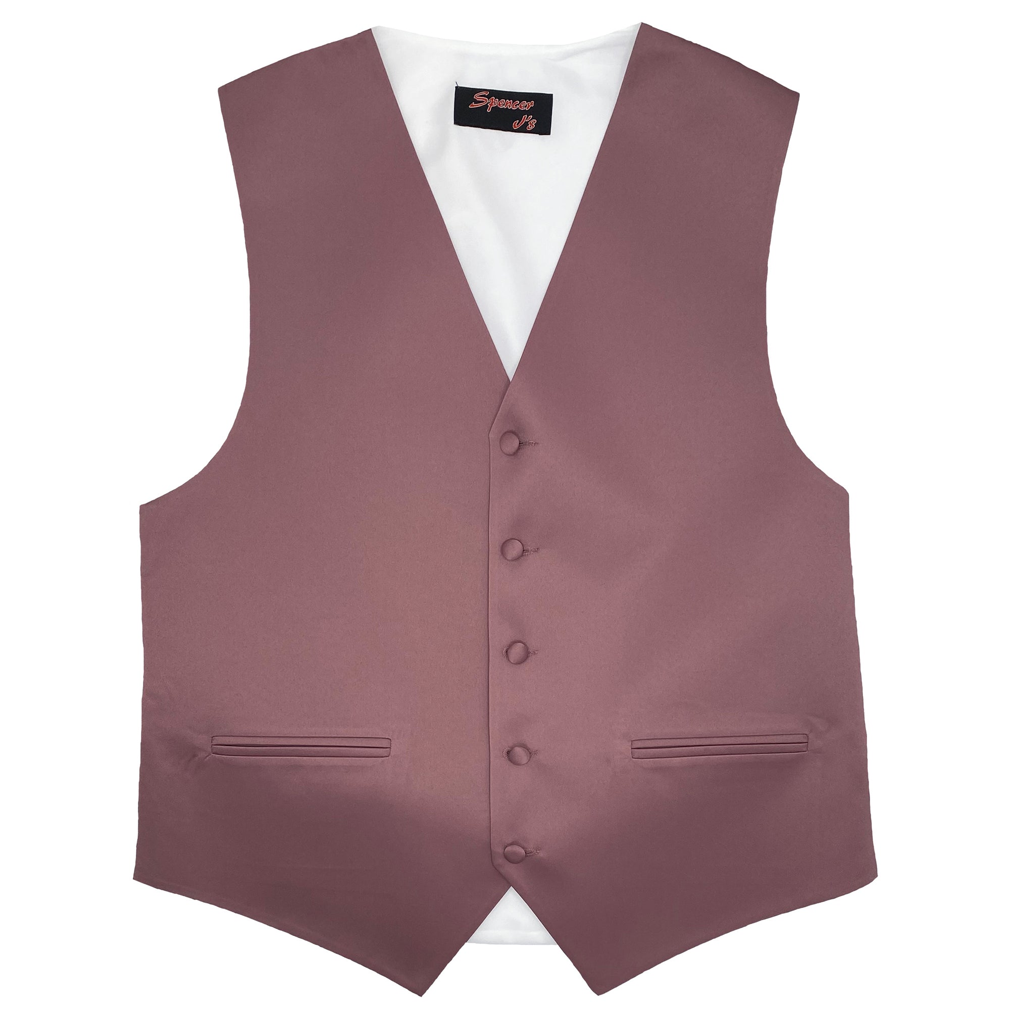 Men’s Mauve Satin Vest - Upscale Men's Fashion