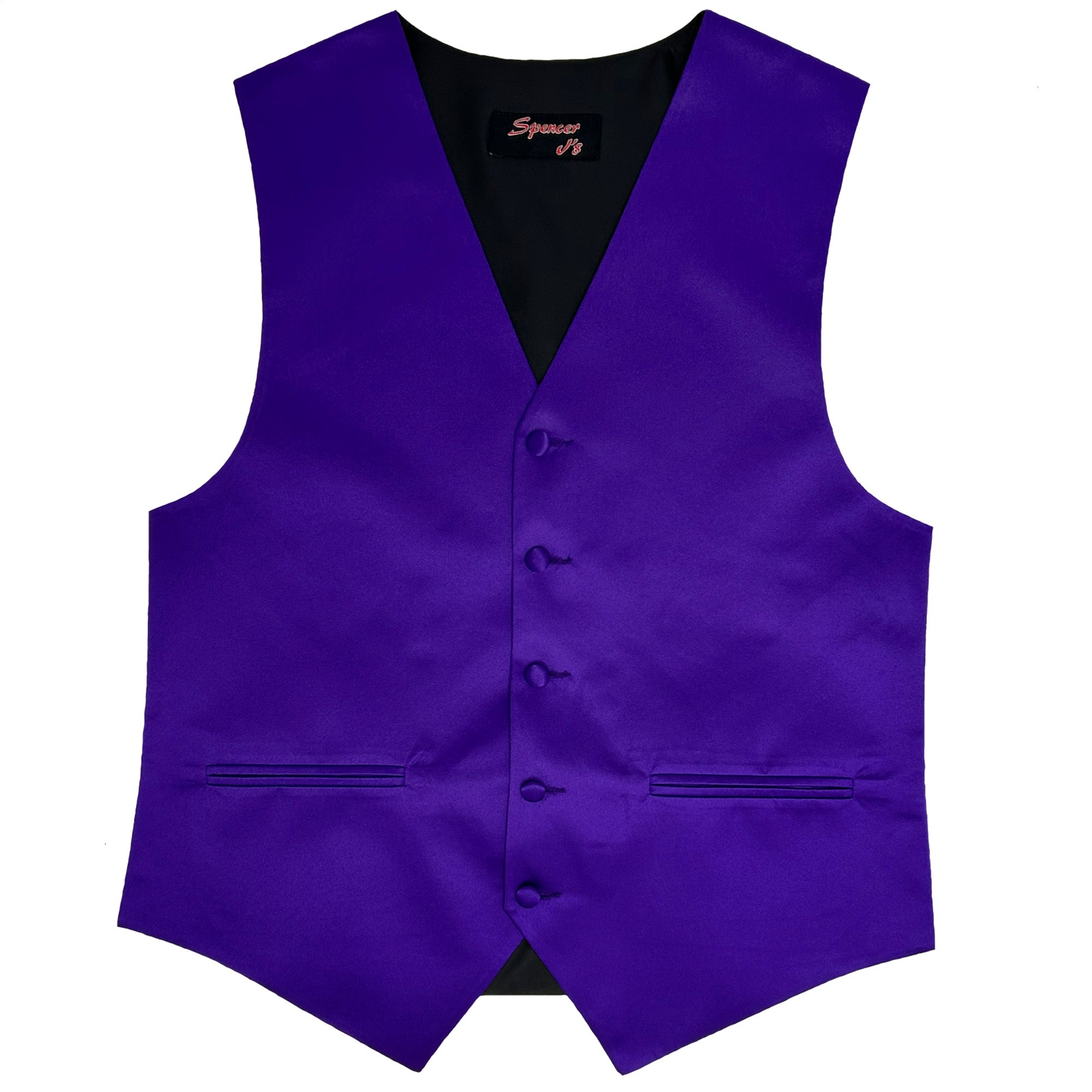 Men’s Purple Satin Vest - Upscale Men's Fashion