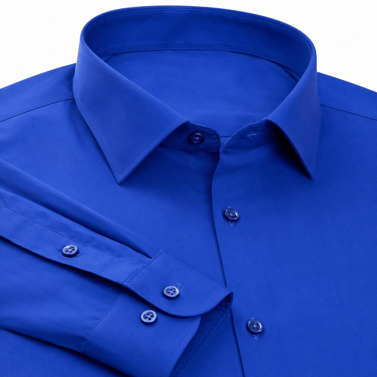 Men's Slim Fit Dress Shirt Color Royal - Upscale Men's Fashion