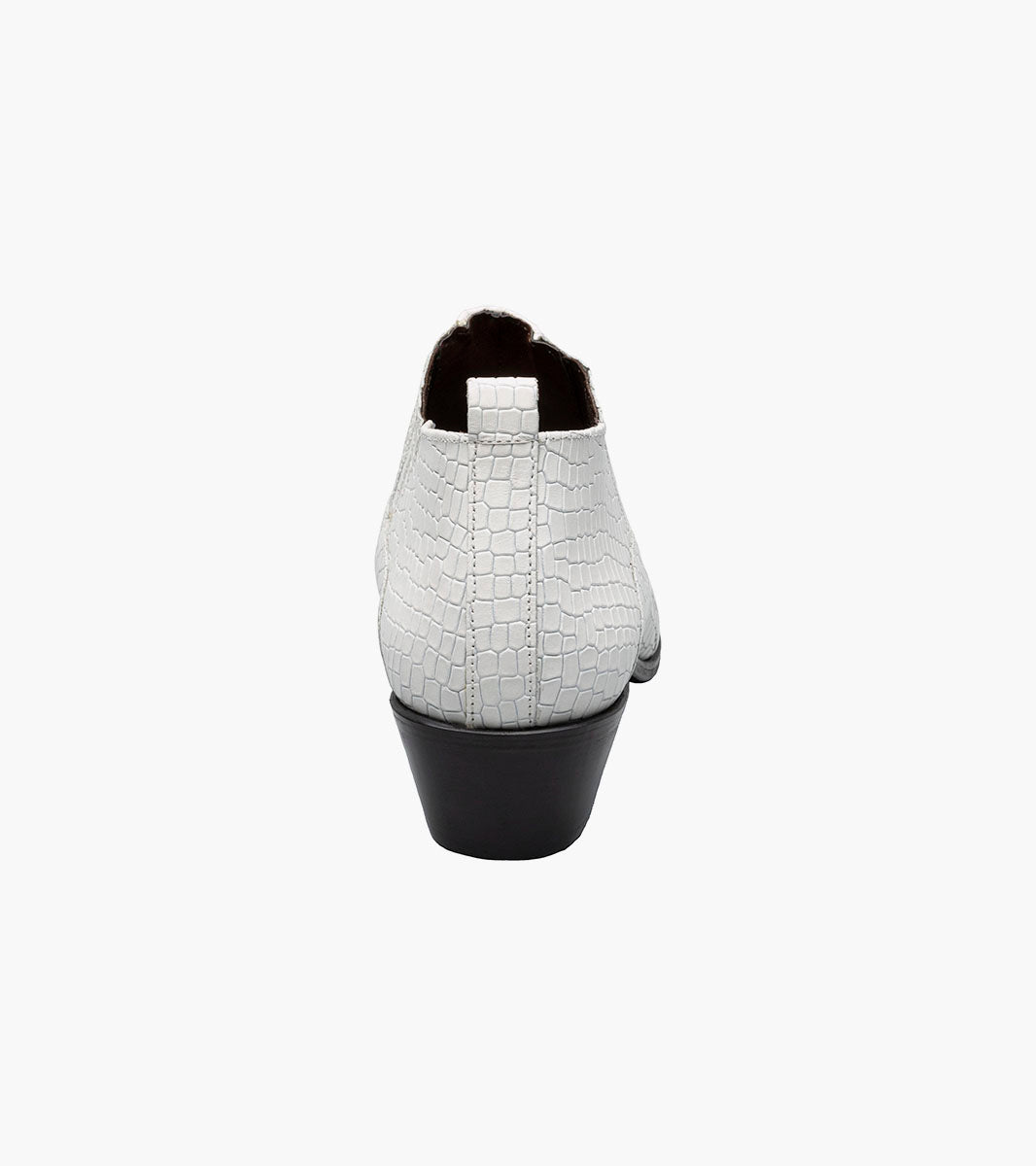 Stacy Adams Sandoval White Crocodile Print Cuban Heel Boot - Upscale Men's Fashion