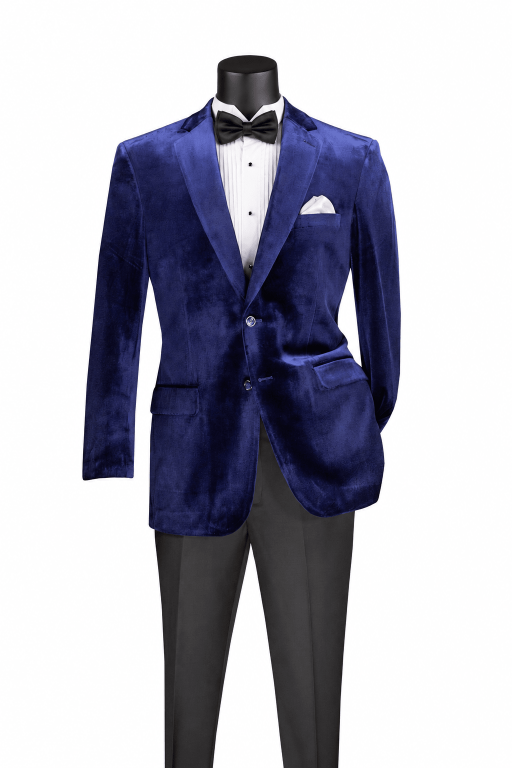 Sapphire Regular Fit Velvet Blazer-Orsini Collection - Upscale Men's Fashion