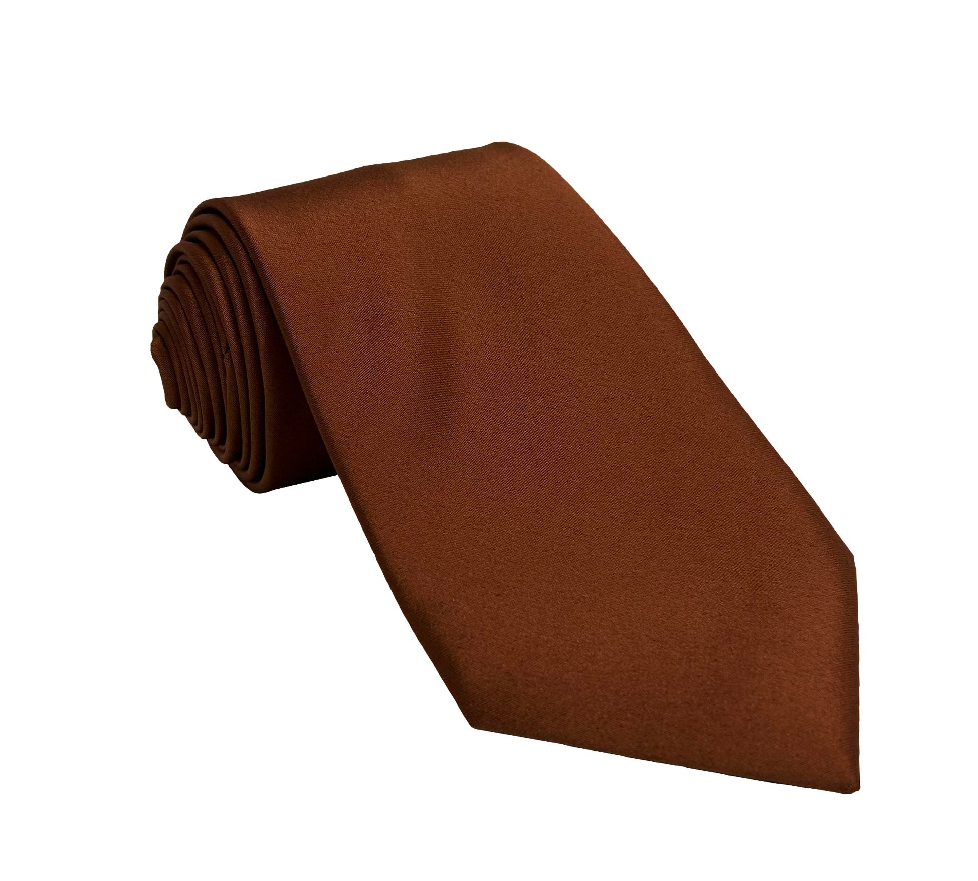 Men's Auburn satin self-tie necktie