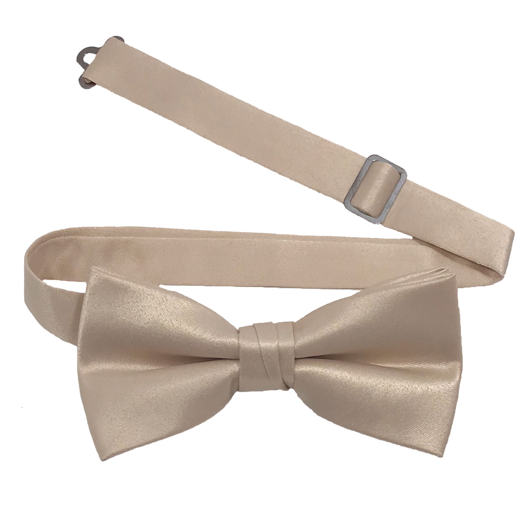 Men's Blush solid satin pre-tied bow tie