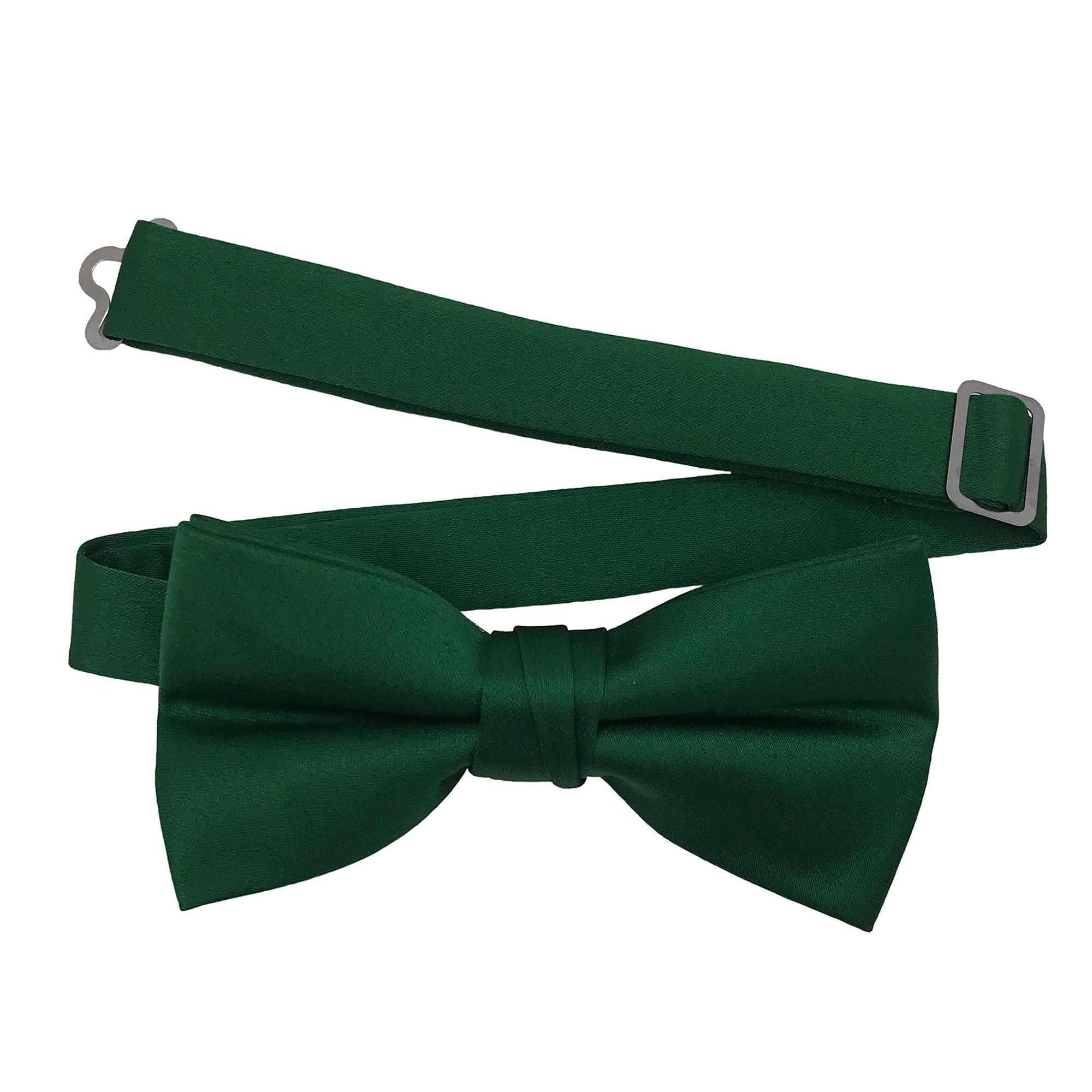 Men's Forest solid satin pre-tied bow tie