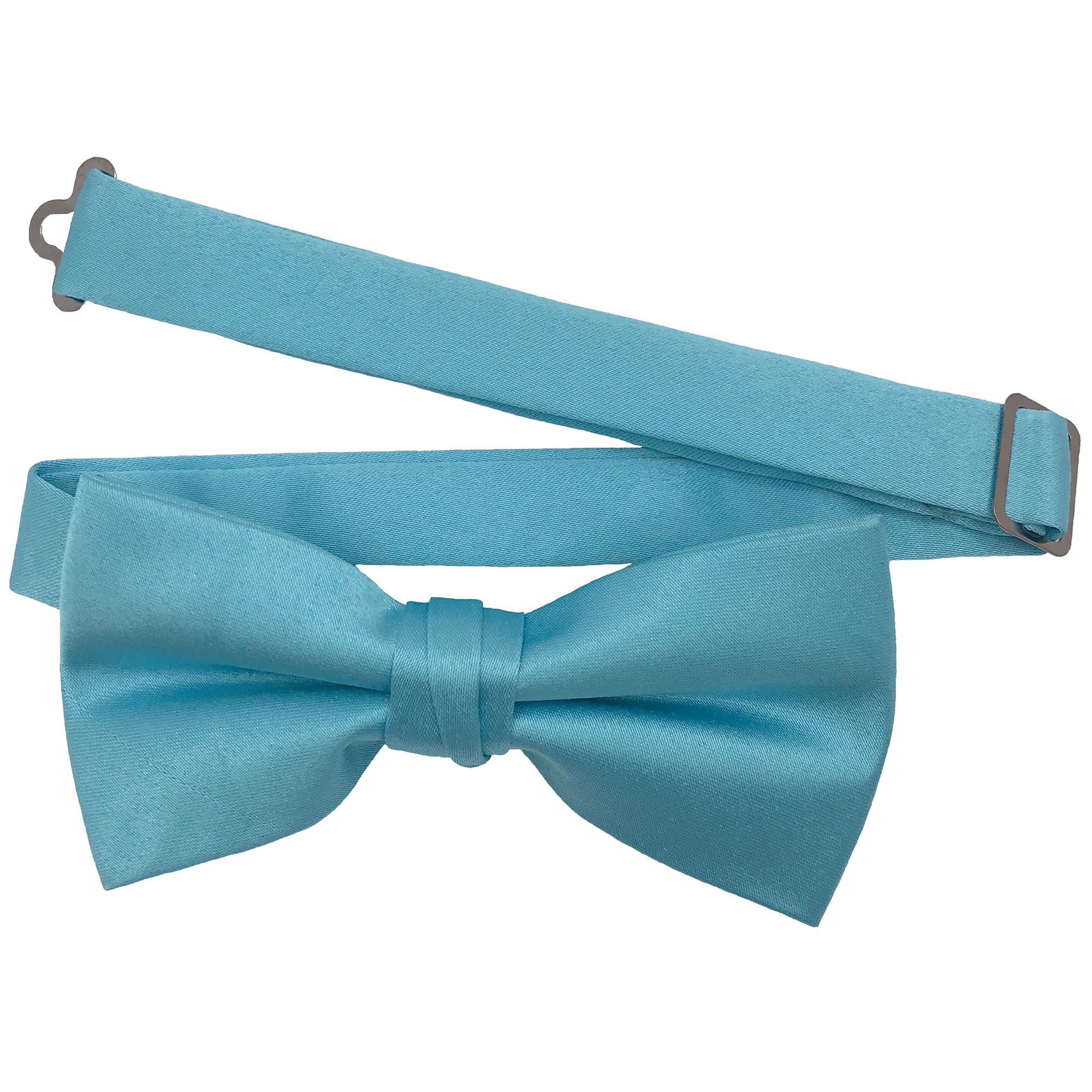 Men's Glacier solid satin pre-tied bow tie