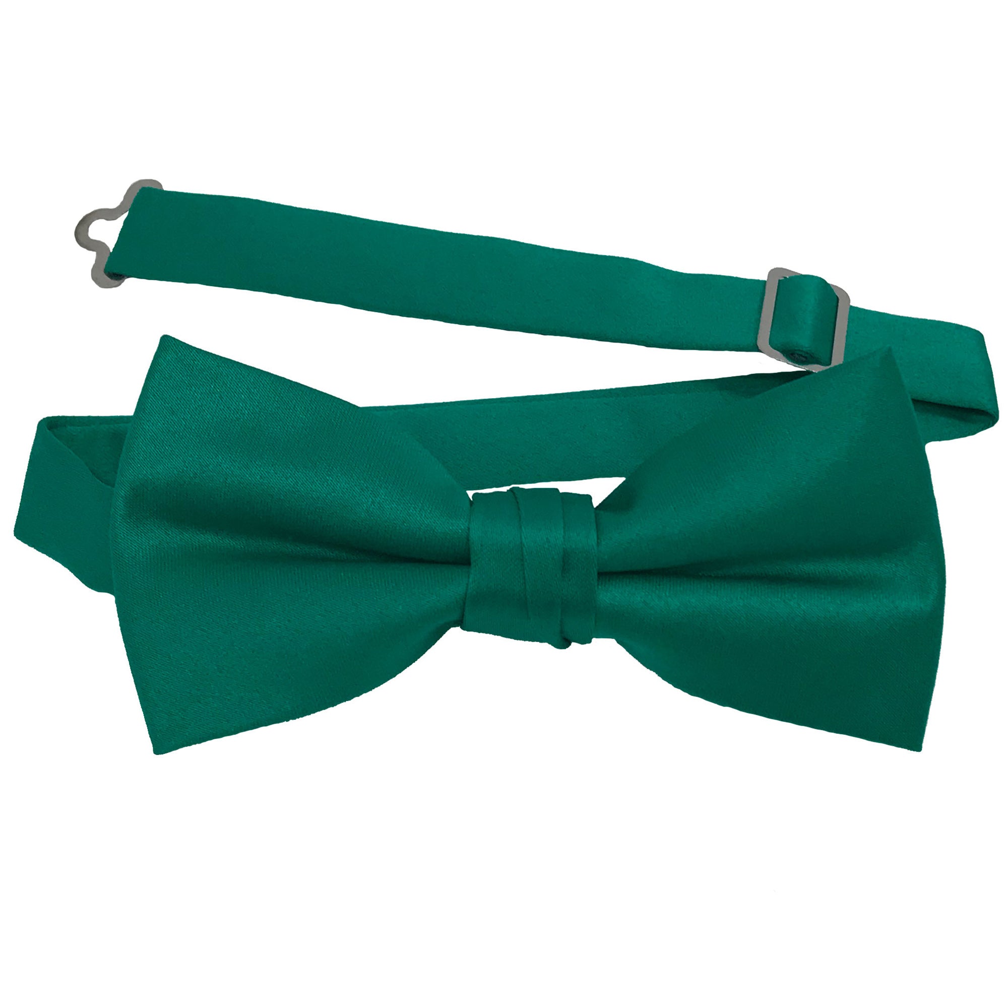 Men's Jade solid satin pre-tied bow tie
