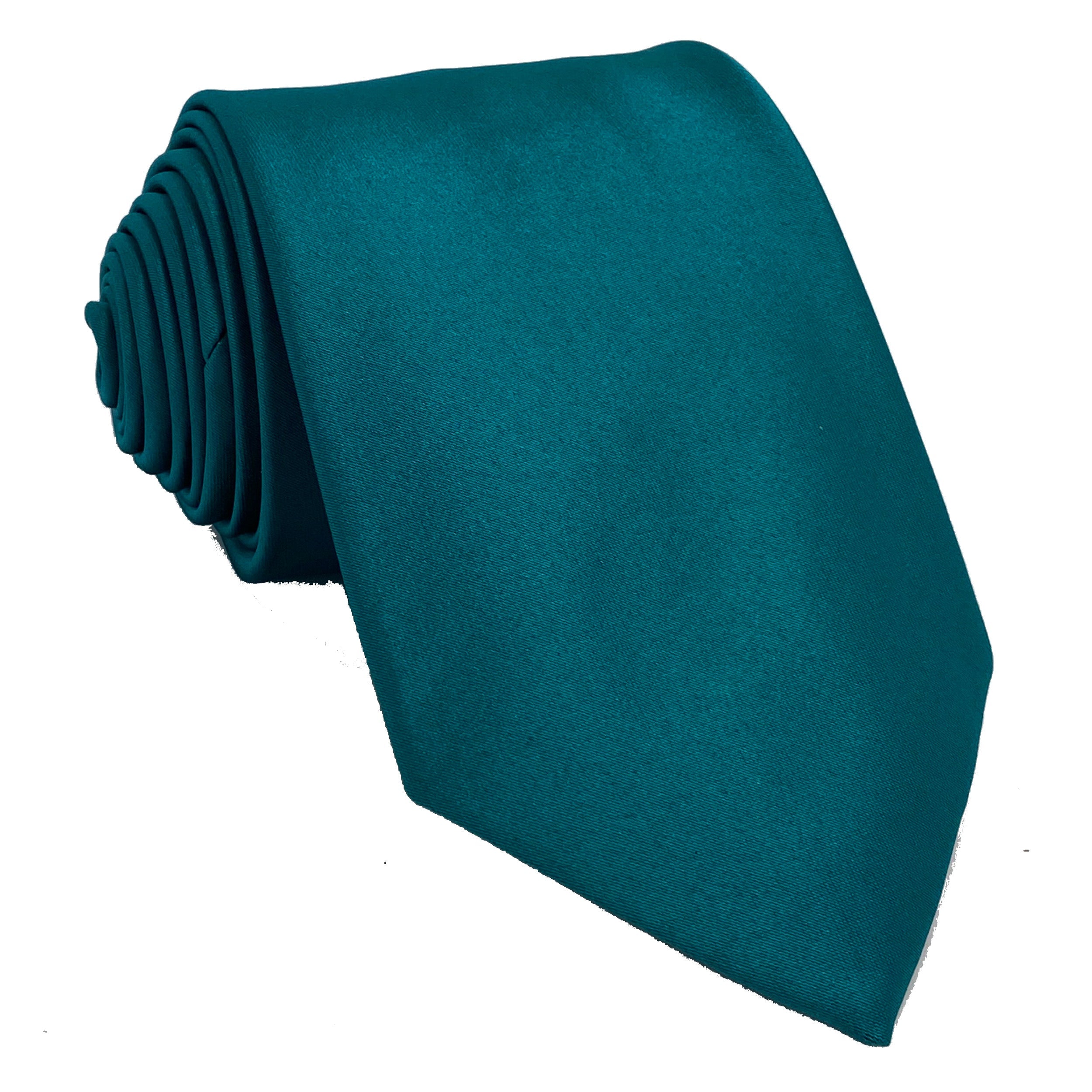 Men's Peacock satin self-tie necktie