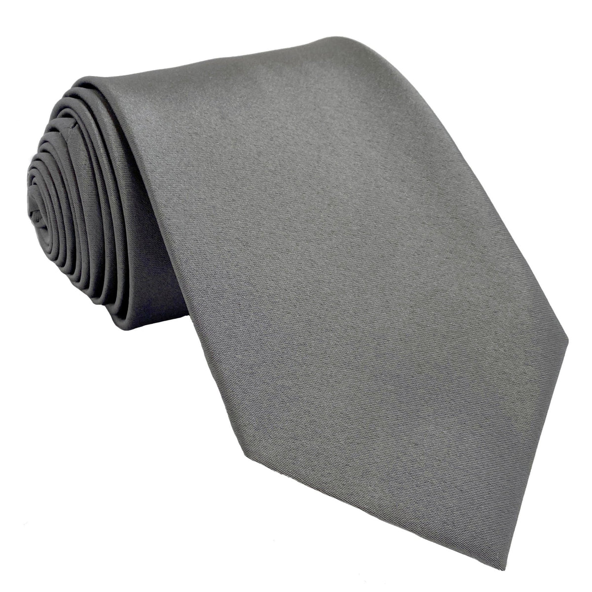 Men's Platinum Satin Self-Tie Necktie - Upscale Men's Fashion
