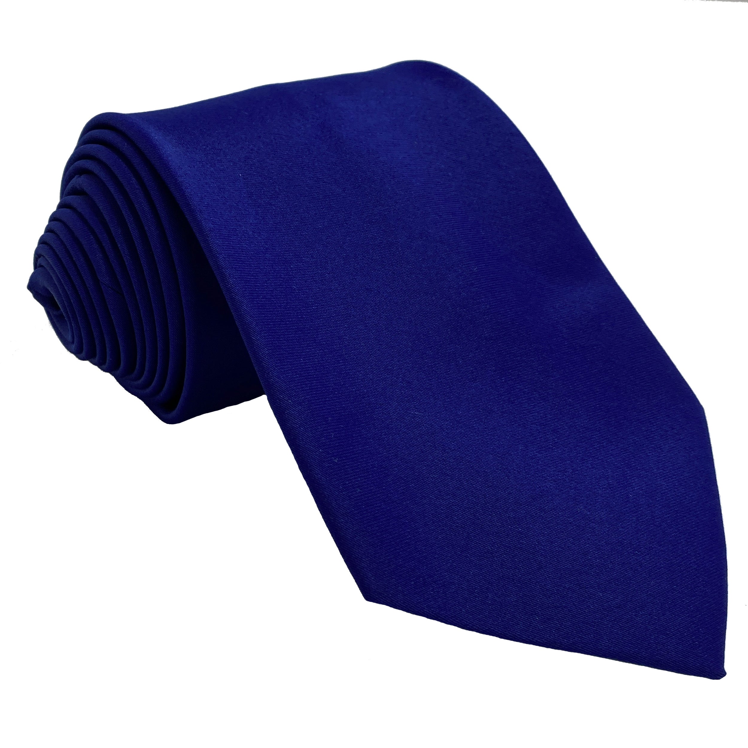 Men's Royal satin self-tie necktie