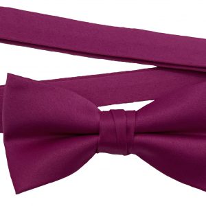 Men's Sangria solid satin pre-tied bow tie