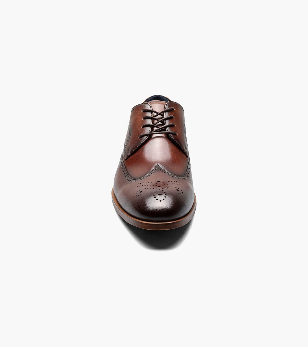Stacy Adams Brayden Leather Wingtip Oxford Dress Shoes - Brown - Upscale Men's Fashion