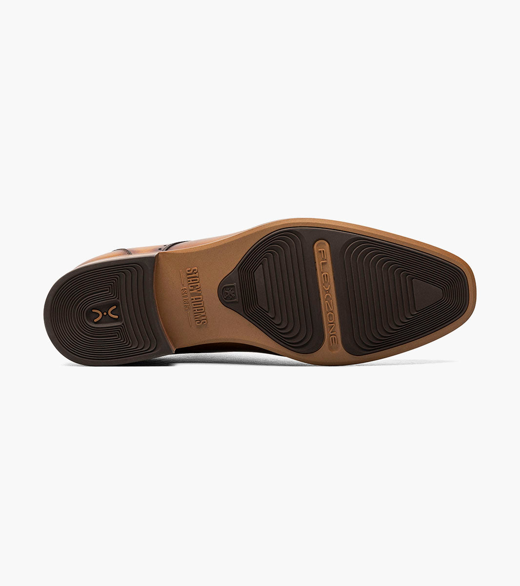 Stacy Adams Brayden tan wingtip Oxford view 5